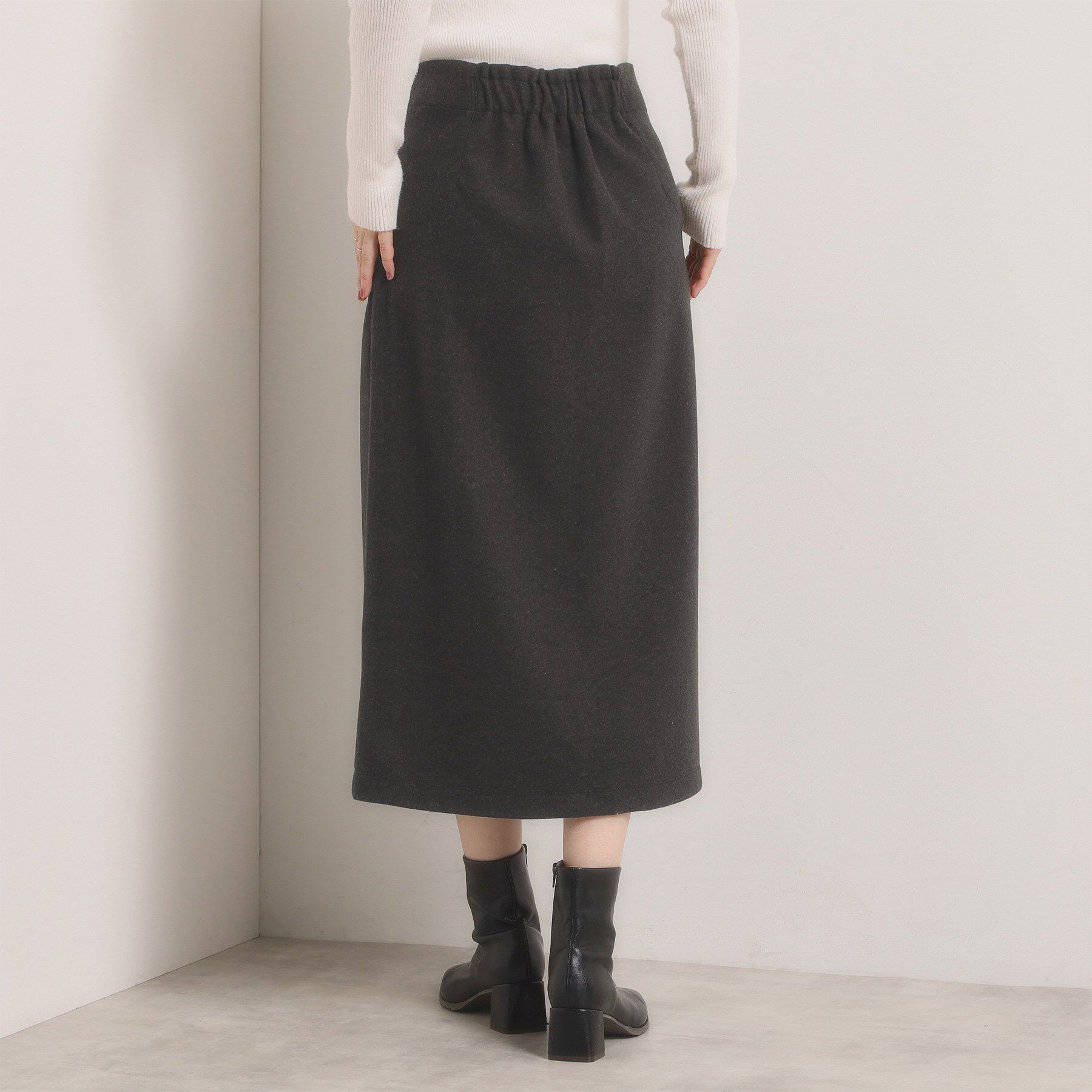 ITS&rsquo;DEMO「【洗濯機OK】カットメルトンタイトスカート」|スカート|