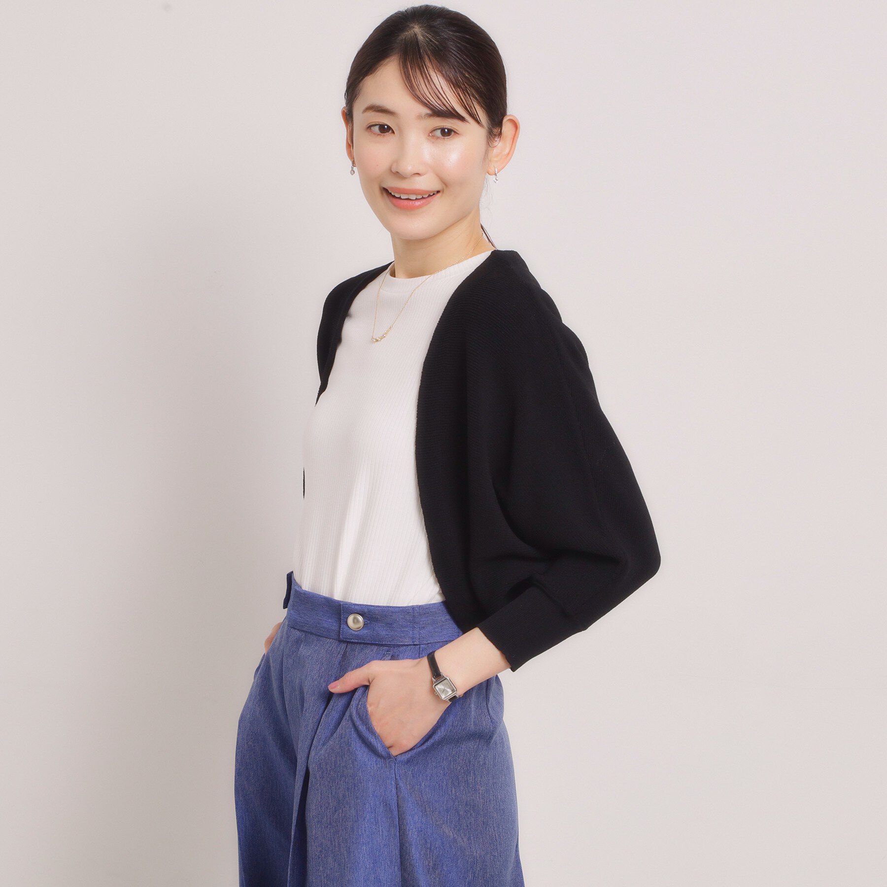 ITS&rsquo;DEMO「【UVケア／毛玉防止／手洗い可】ニットボレロ」|カーディガン|