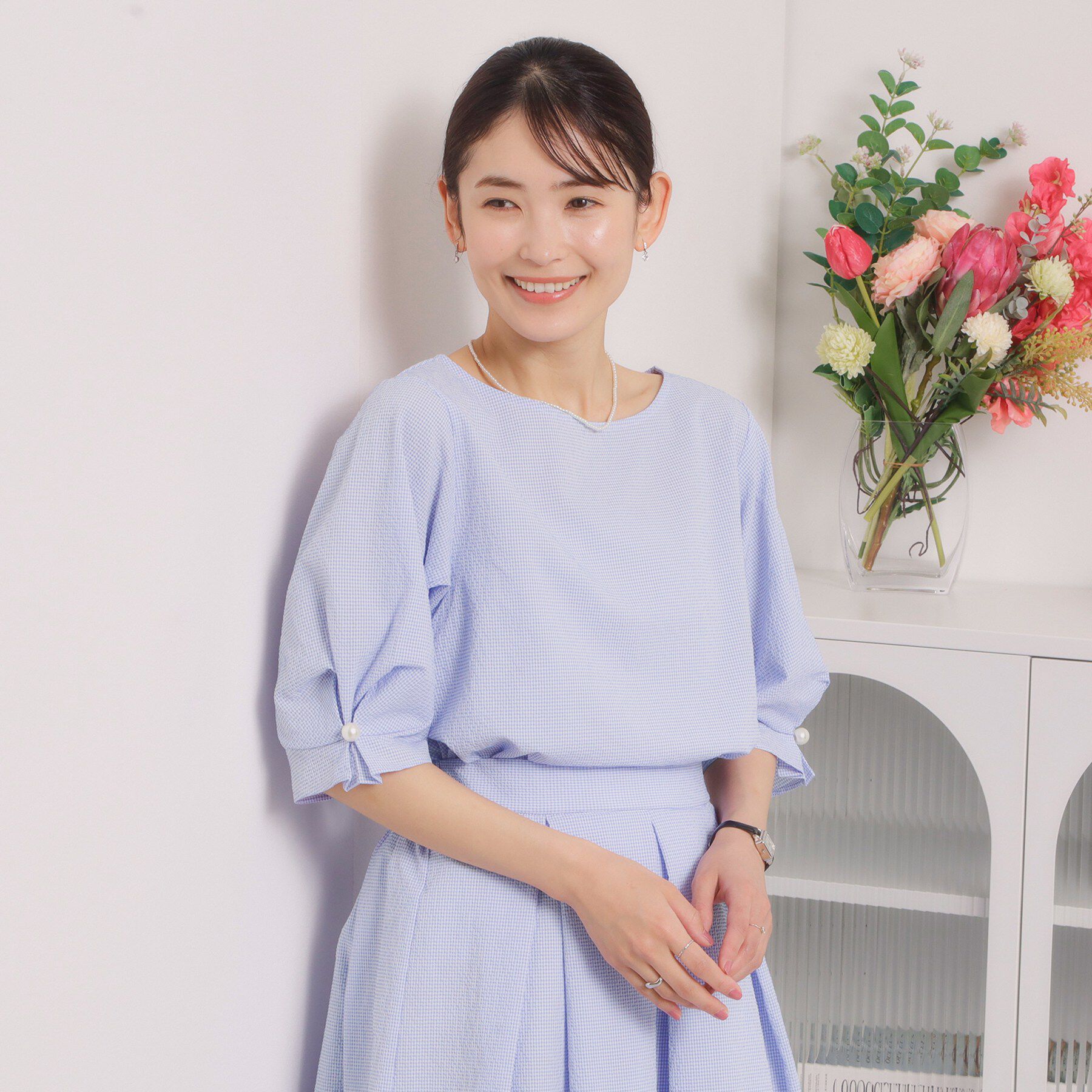 ITS&rsquo;DEMO「【手洗い可／セットアップ可】サッカーブラウス」|シャツ・ブラウス|