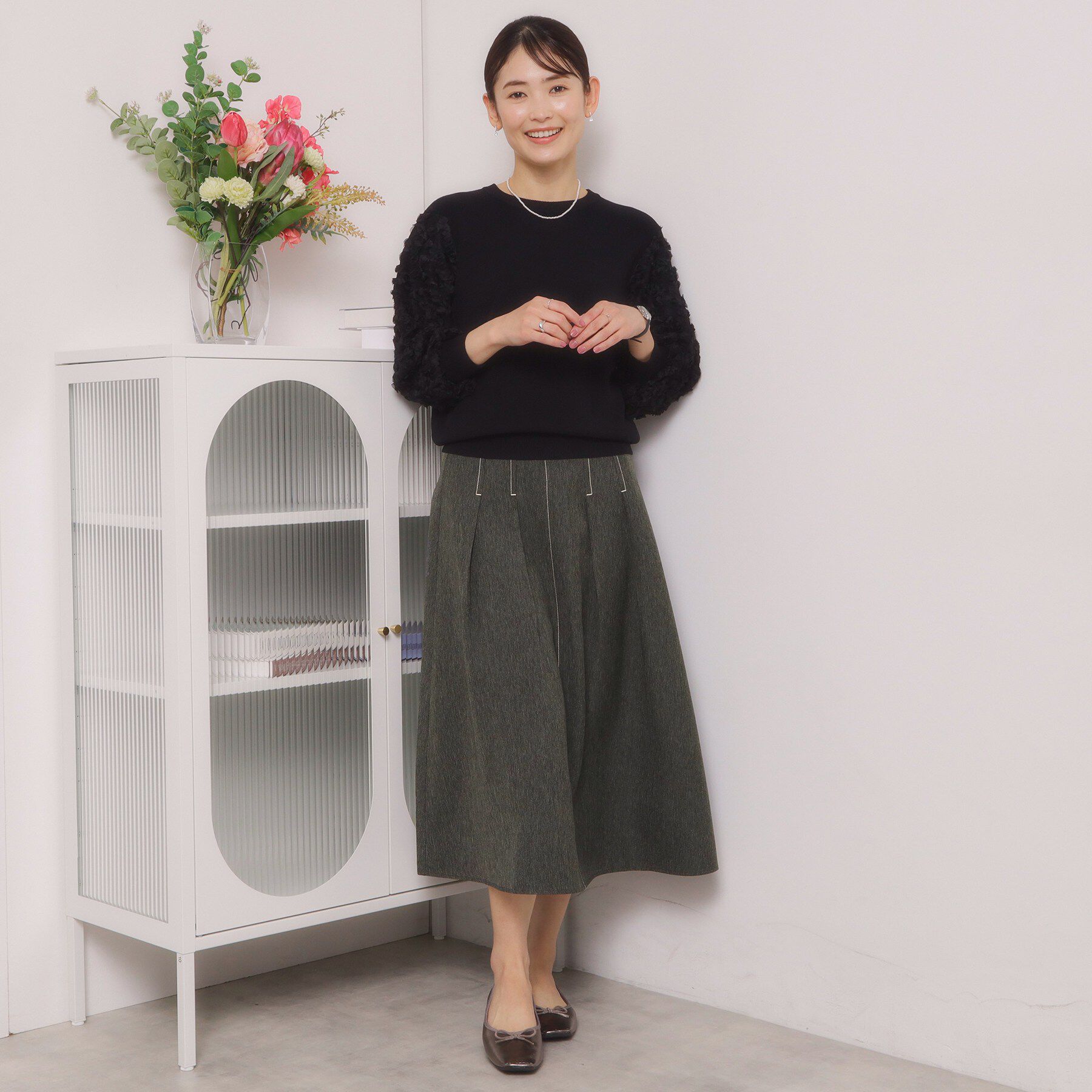 ITS&rsquo;DEMO「【洗濯機OK】デニム風スカート」|スカート|