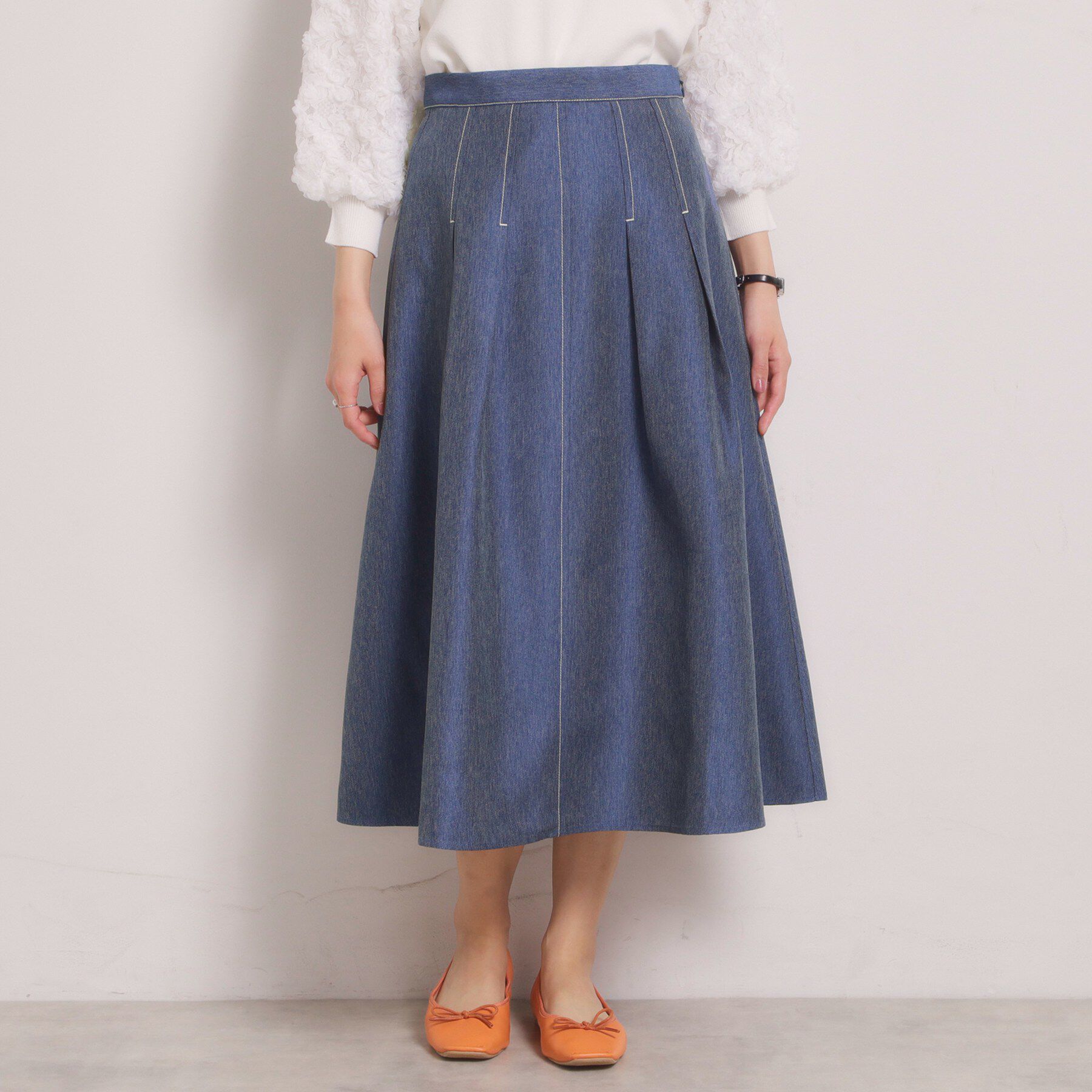 ITS&rsquo;DEMO「【洗濯機OK】デニム風スカート」|スカート|