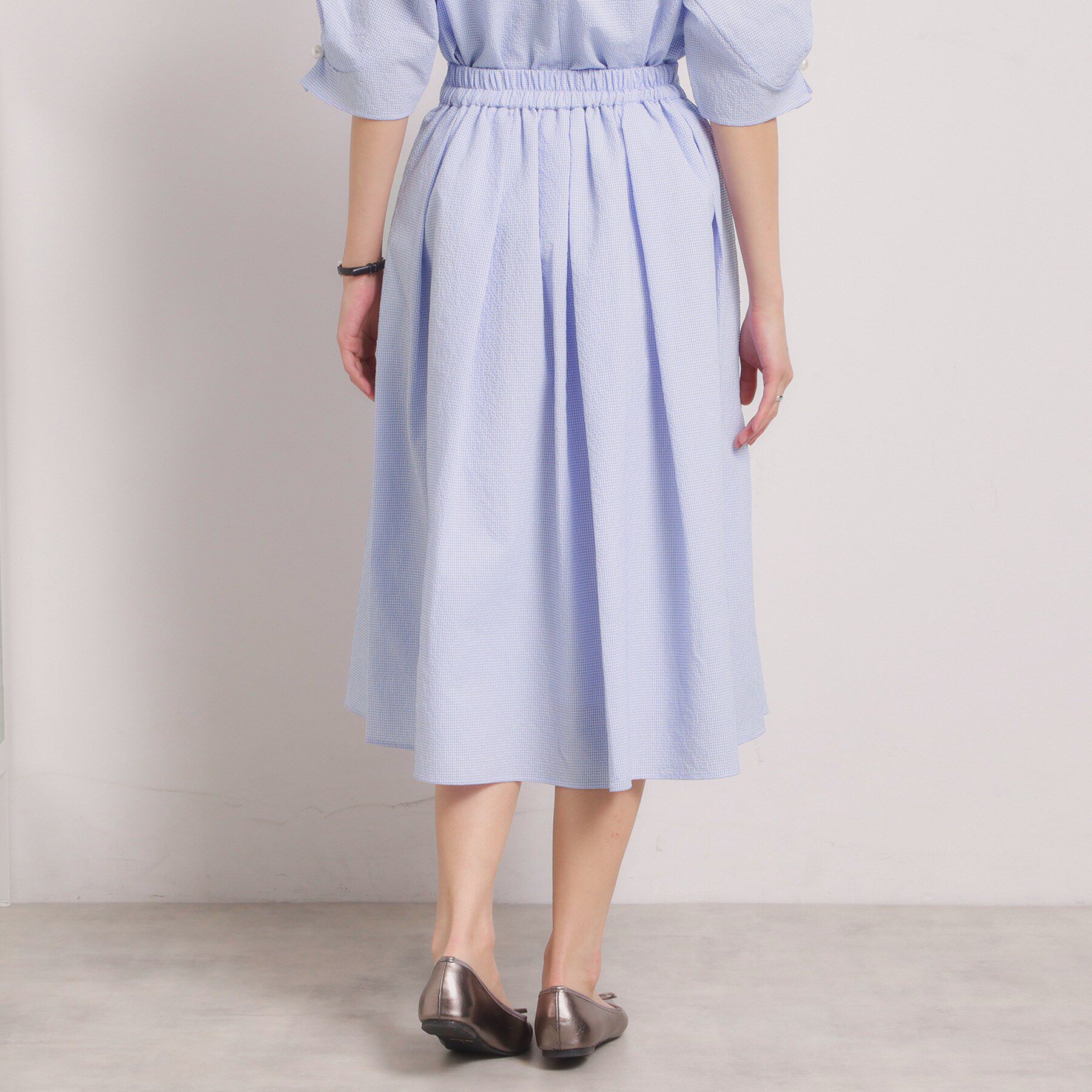 ITS&rsquo;DEMO「【手洗い可／セットアップ可】サッカースカート」|スカート|