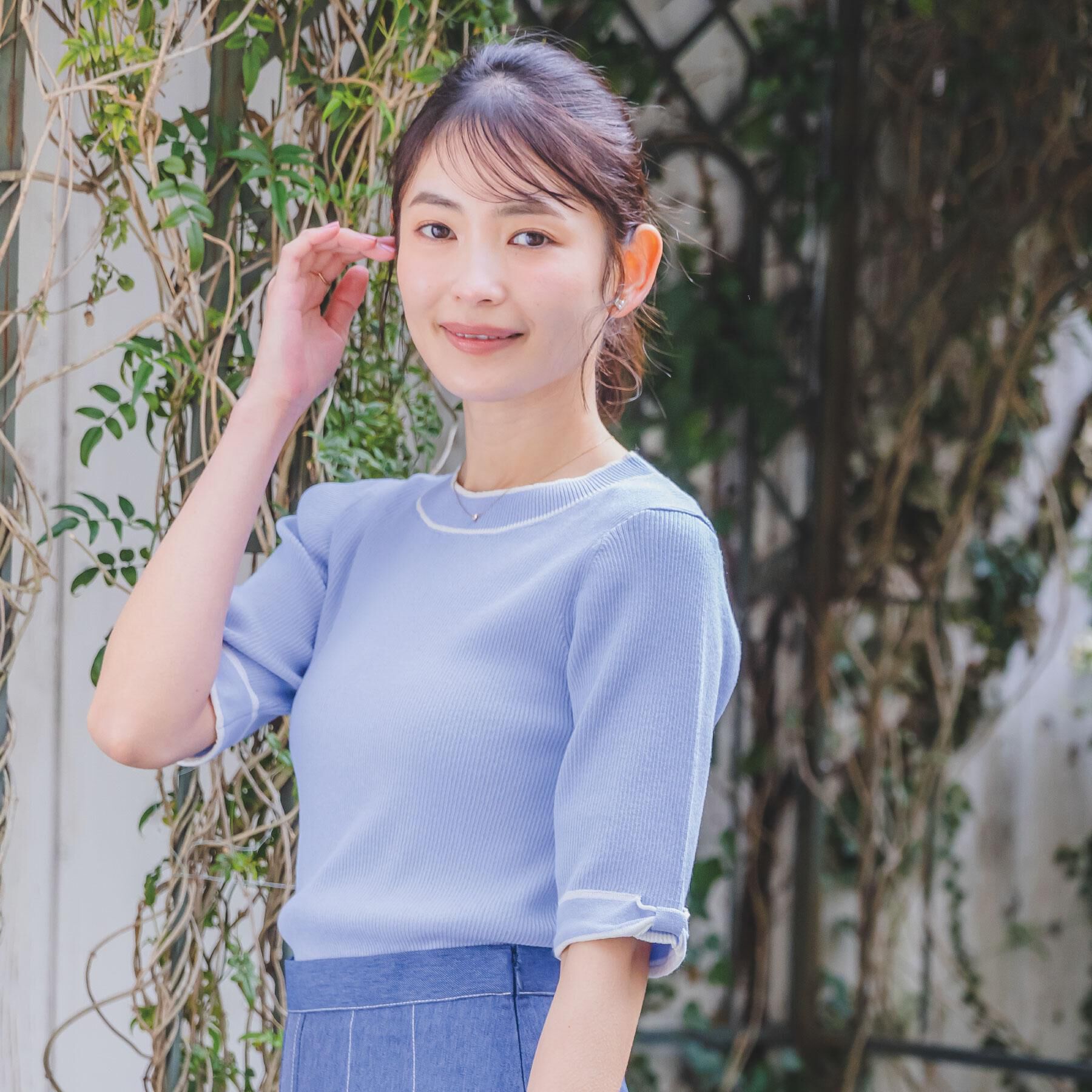 ITS&rsquo;DEMO「【手洗い可】袖口リボンニット」|ニット・セーター|