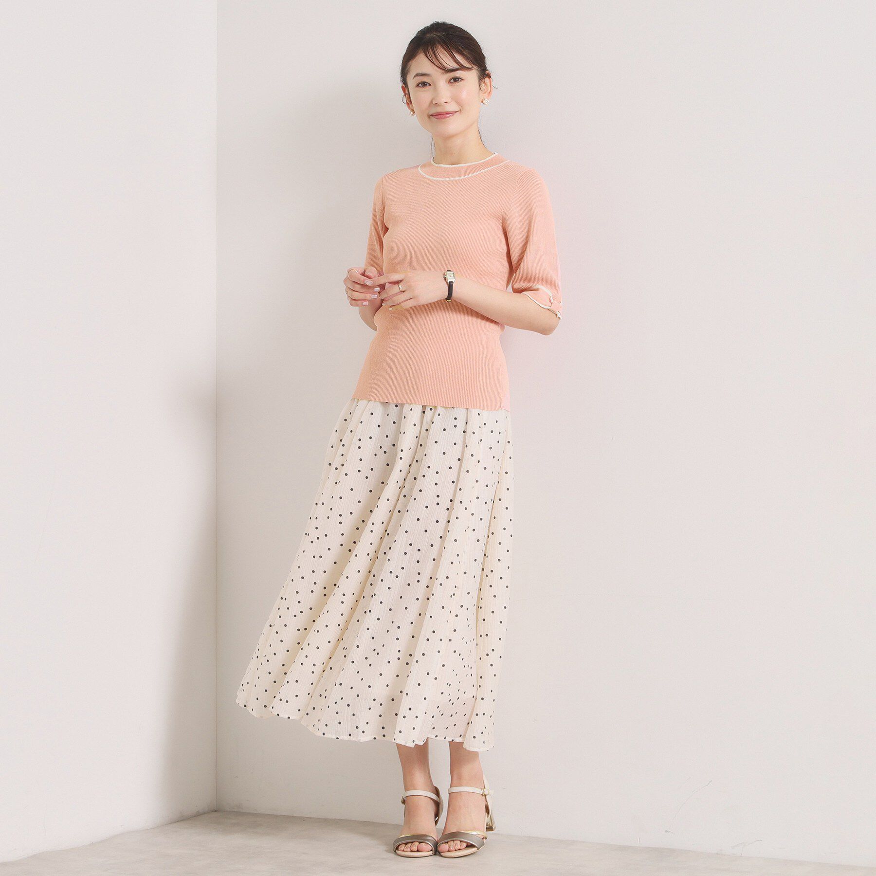 ITS&rsquo;DEMO「【手洗い可】袖口リボンニット」|ニット・セーター|