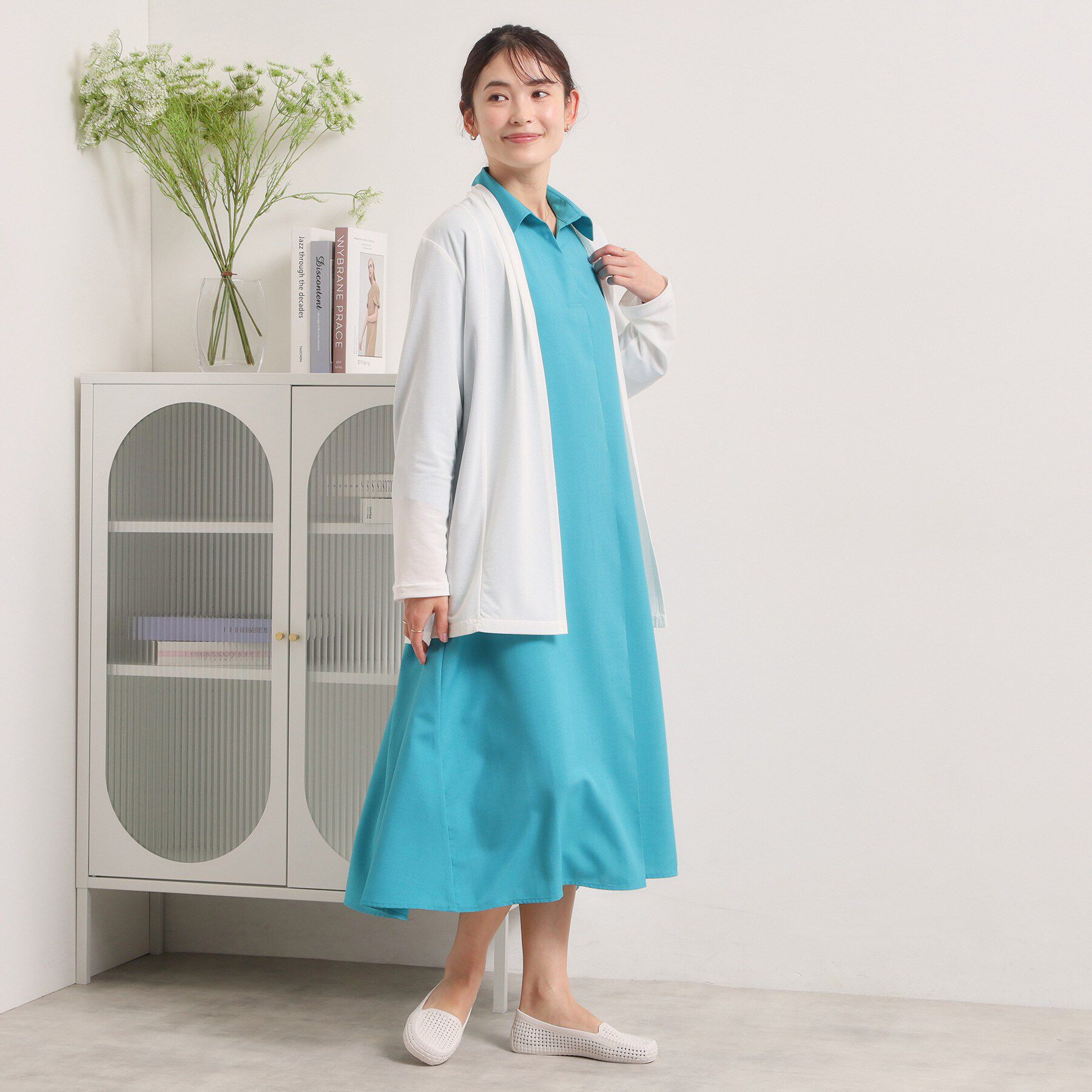 ITS&rsquo;DEMO「【UVカット／洗濯機OK】着流しカーディガン」|カーディガン|