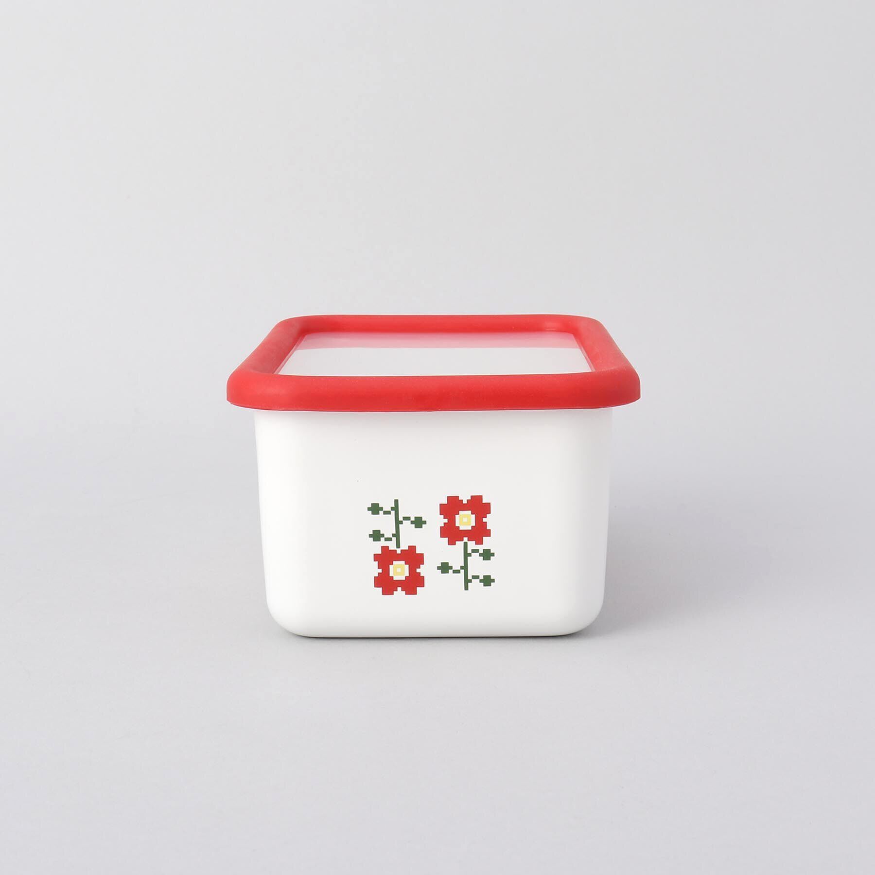 212 KITCHEN STORE「ミーサ深型角容器Ｍ RD ＜富士ホーロー ＞」|食器・キッチングッズ|