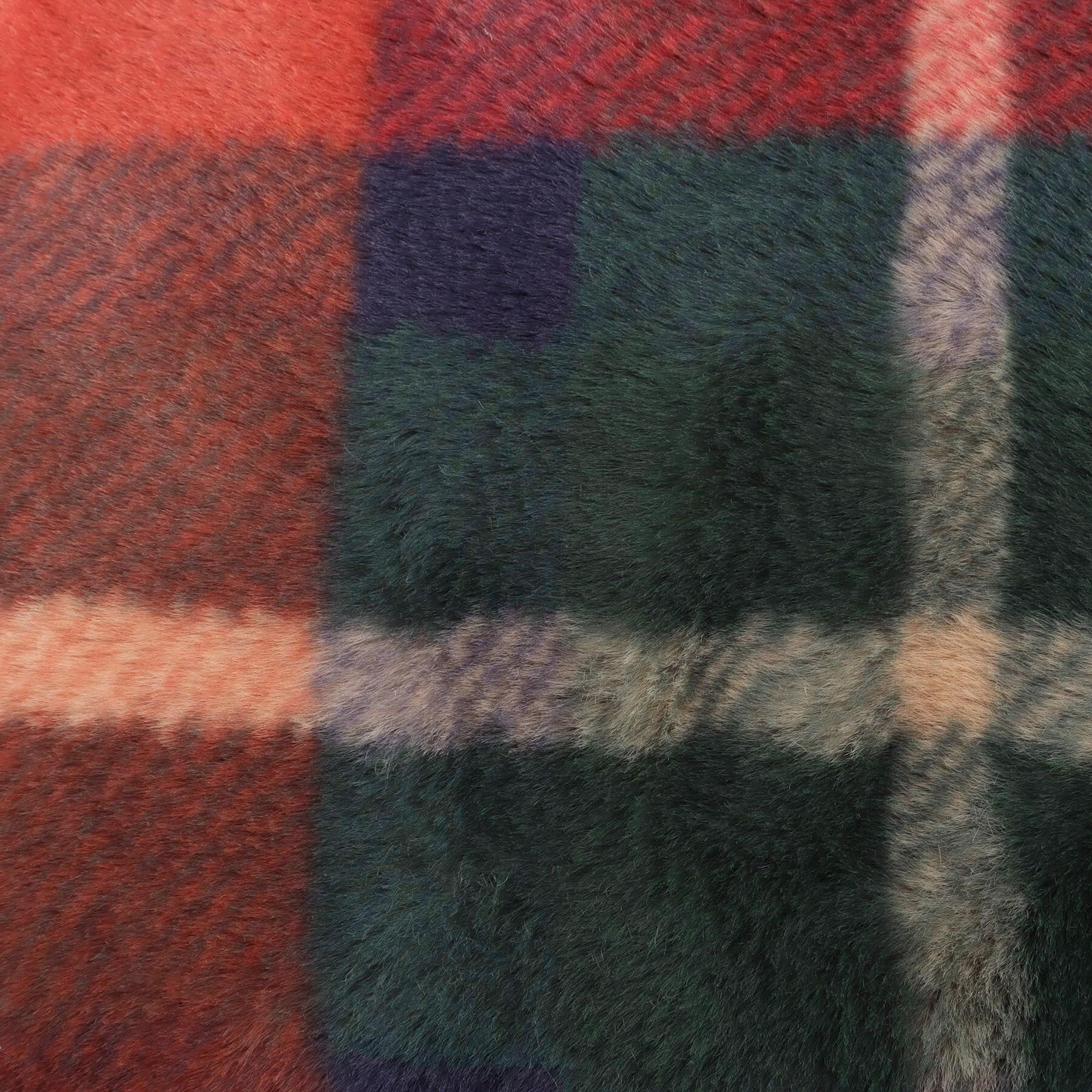 212 KITCHEN STORE「チェックファー ベアクッション レッド」|クッション・クッションカバー|