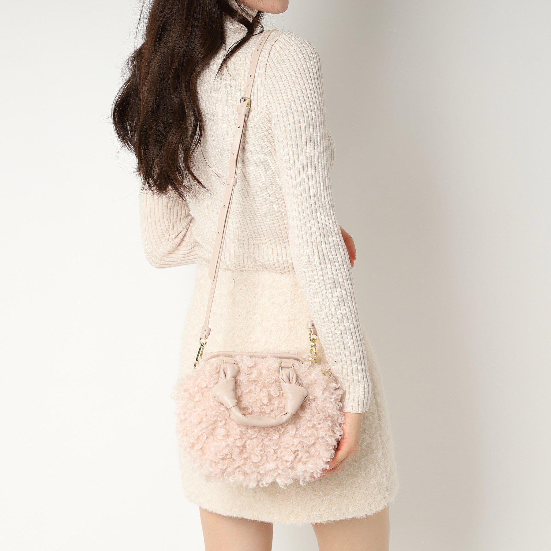 ESPERANZA「シアリングフェイクファーバッグ」|ハンドバッグ|