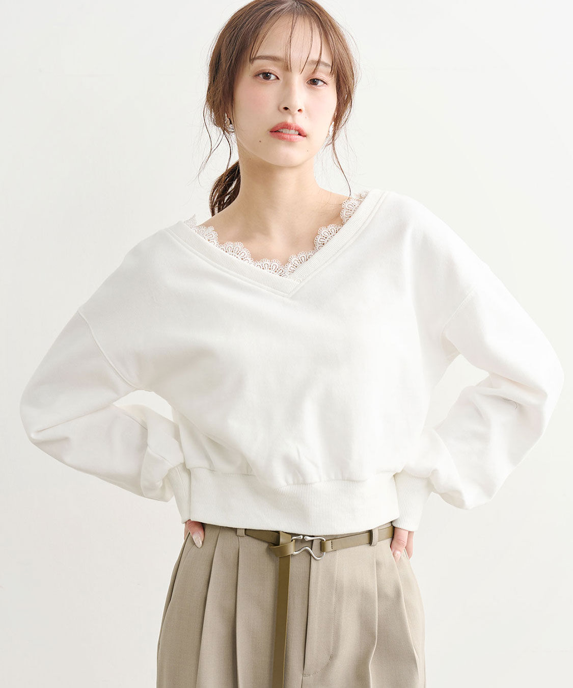 COCO DEAL「レーストリムスウェット」|スウェット・ジャージ|