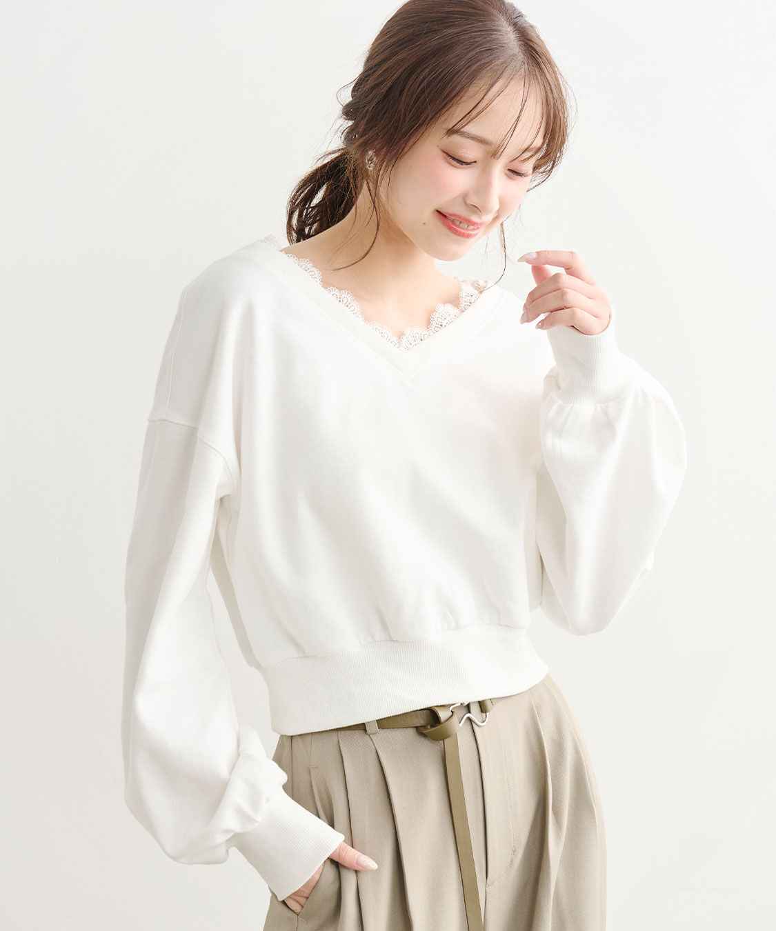 COCO DEAL「レーストリムスウェット」|スウェット・ジャージ|