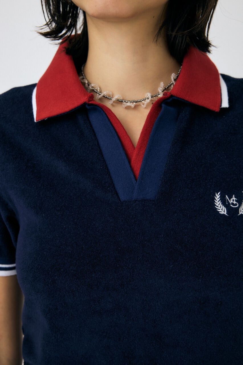 MOUSSY「DOUBLE COLLAR PILE SKIPPER Tシャツ」|Tシャツ・カットソー|