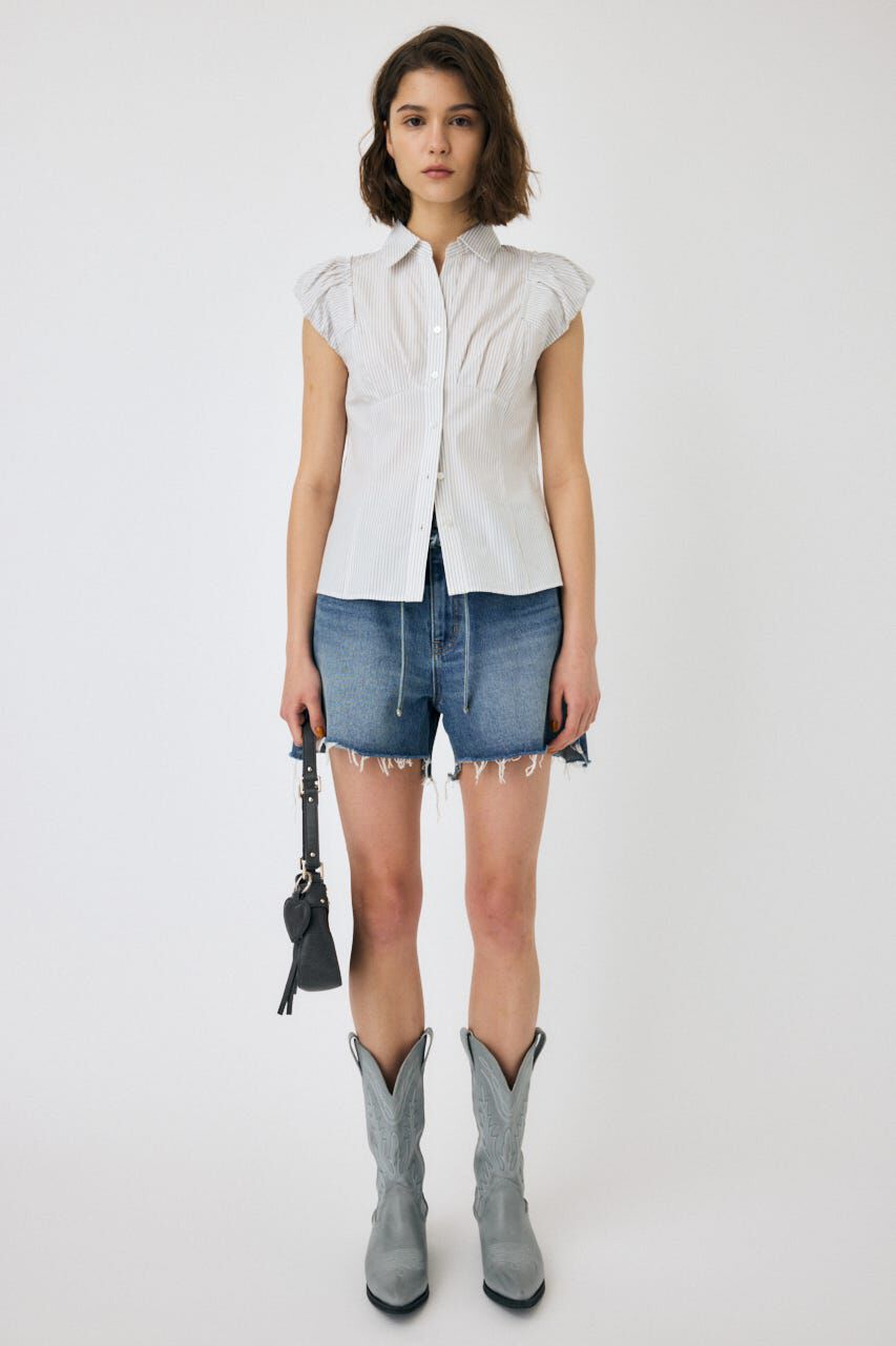 MOUSSY「PIN STRIPE FIT シャツ」|シャツ・ブラウス|