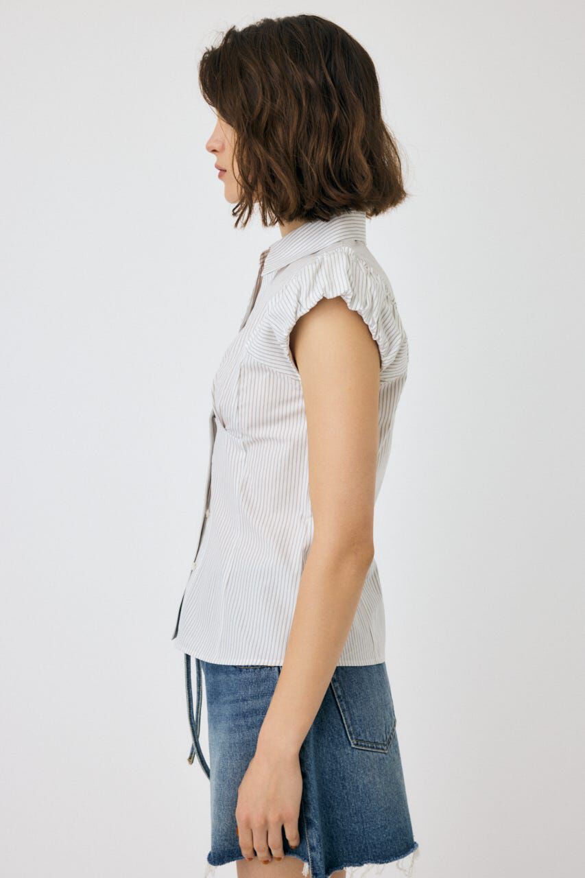 MOUSSY「PIN STRIPE FIT シャツ」|シャツ・ブラウス|