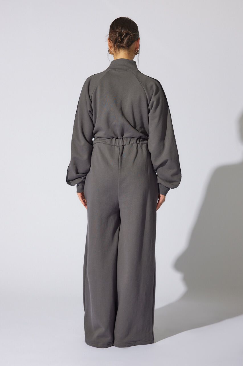 rienda「フロントZIPサイドラインロンパース」|ワンピース|