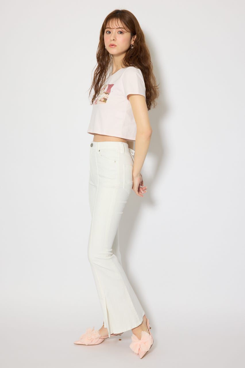 rienda「モチーフフォトショートTシャツ」|Tシャツ・カットソー|