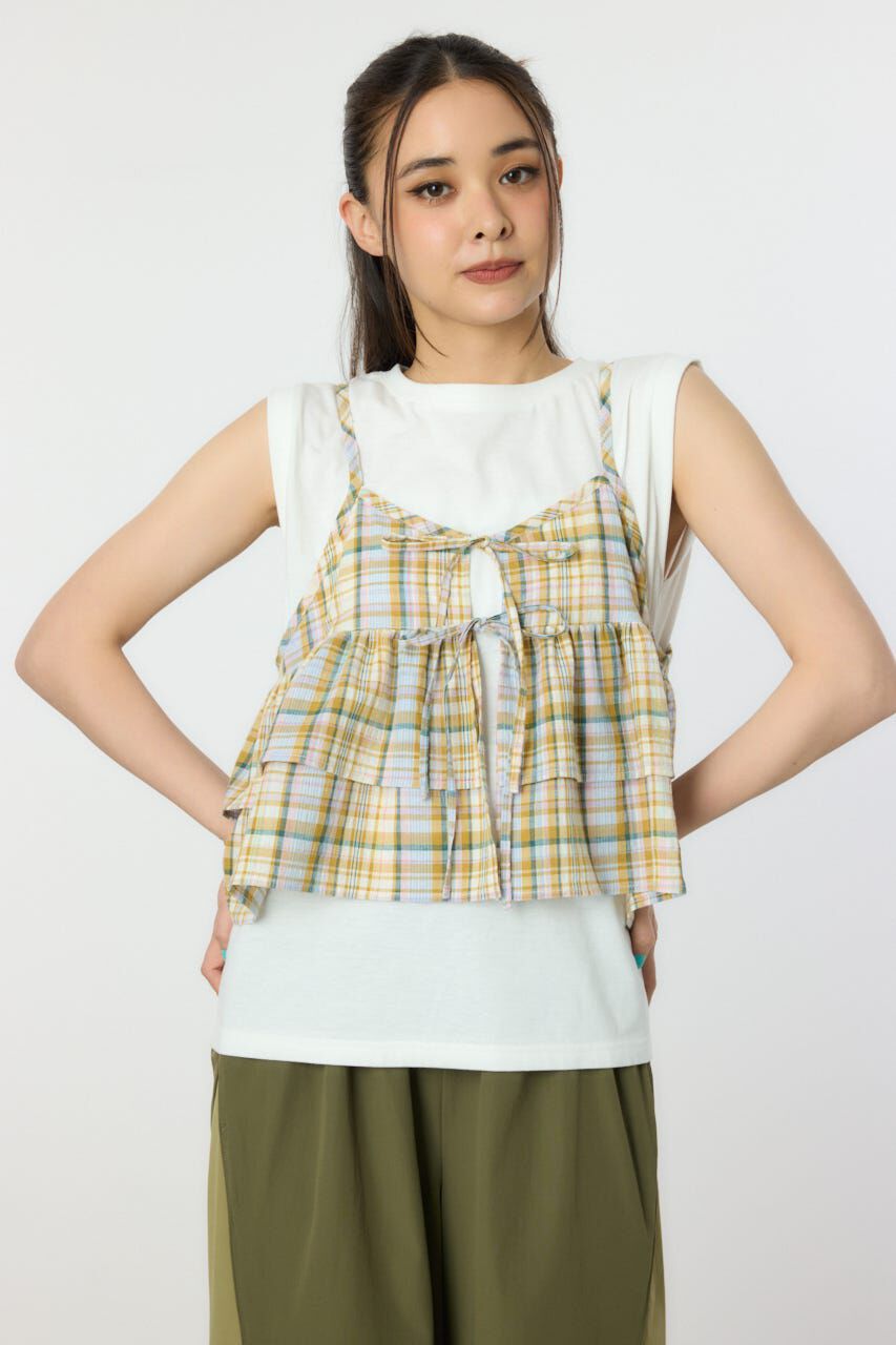 RODEO CROWNS「サマーチェックマルチウェイキャミソール」|キャミソール|