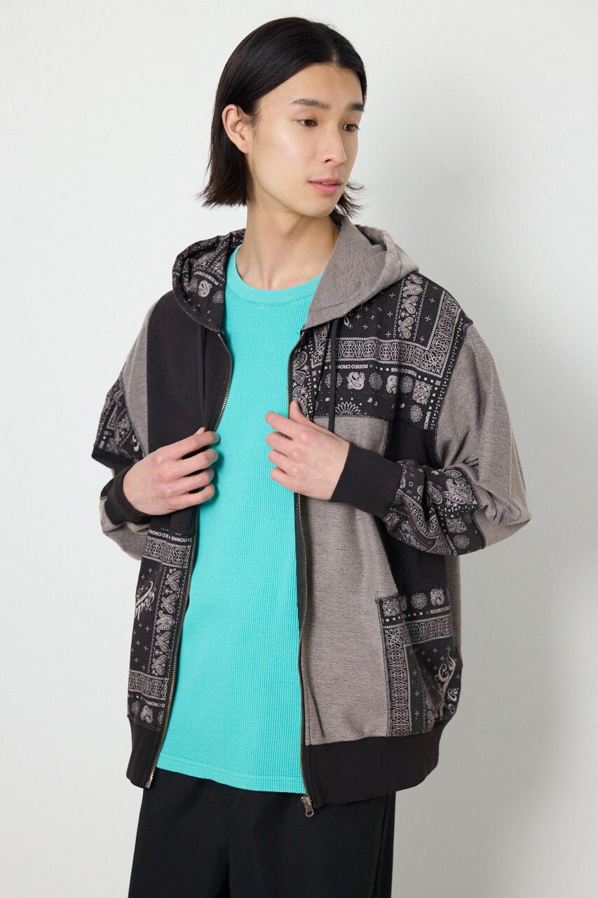 RODEO CROWNS「パッチワークZIPパーカー」|パーカー|