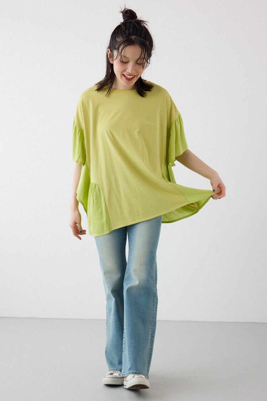 RODEO CROWNS「＜WEB先行アイテム＞レーヨンクレープドッキングフリルトップス」|その他|