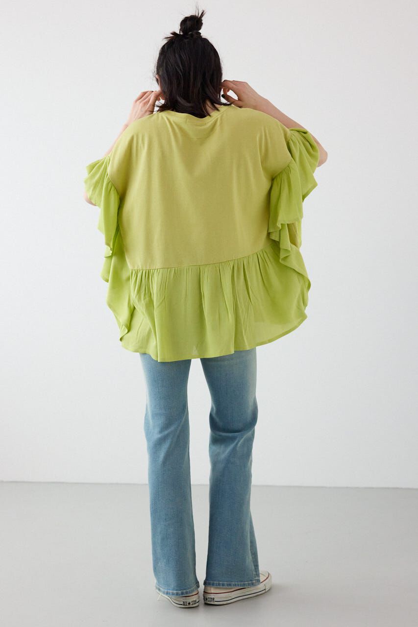 RODEO CROWNS「＜WEB先行アイテム＞レーヨンクレープドッキングフリルトップス」|その他|