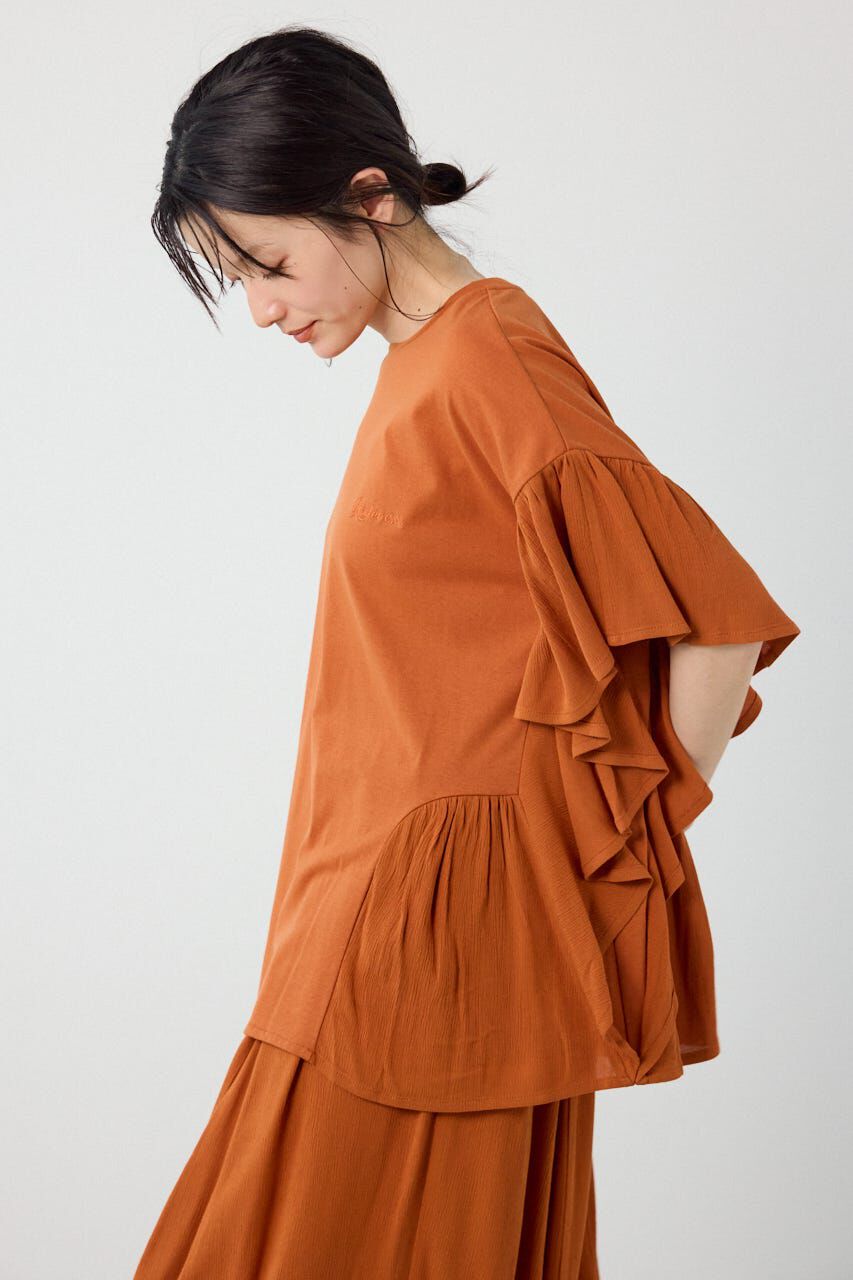 RODEO CROWNS「＜WEB先行アイテム＞レーヨンクレープドッキングフリルトップス」|その他|