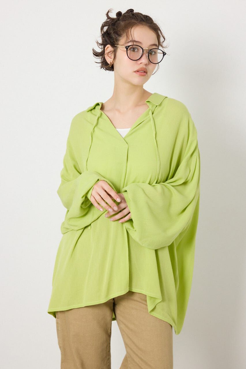 RODEO CROWNS「＜WEB先行アイテム＞レーヨンクレープ2WAYシャツ」|シャツ・ブラウス|