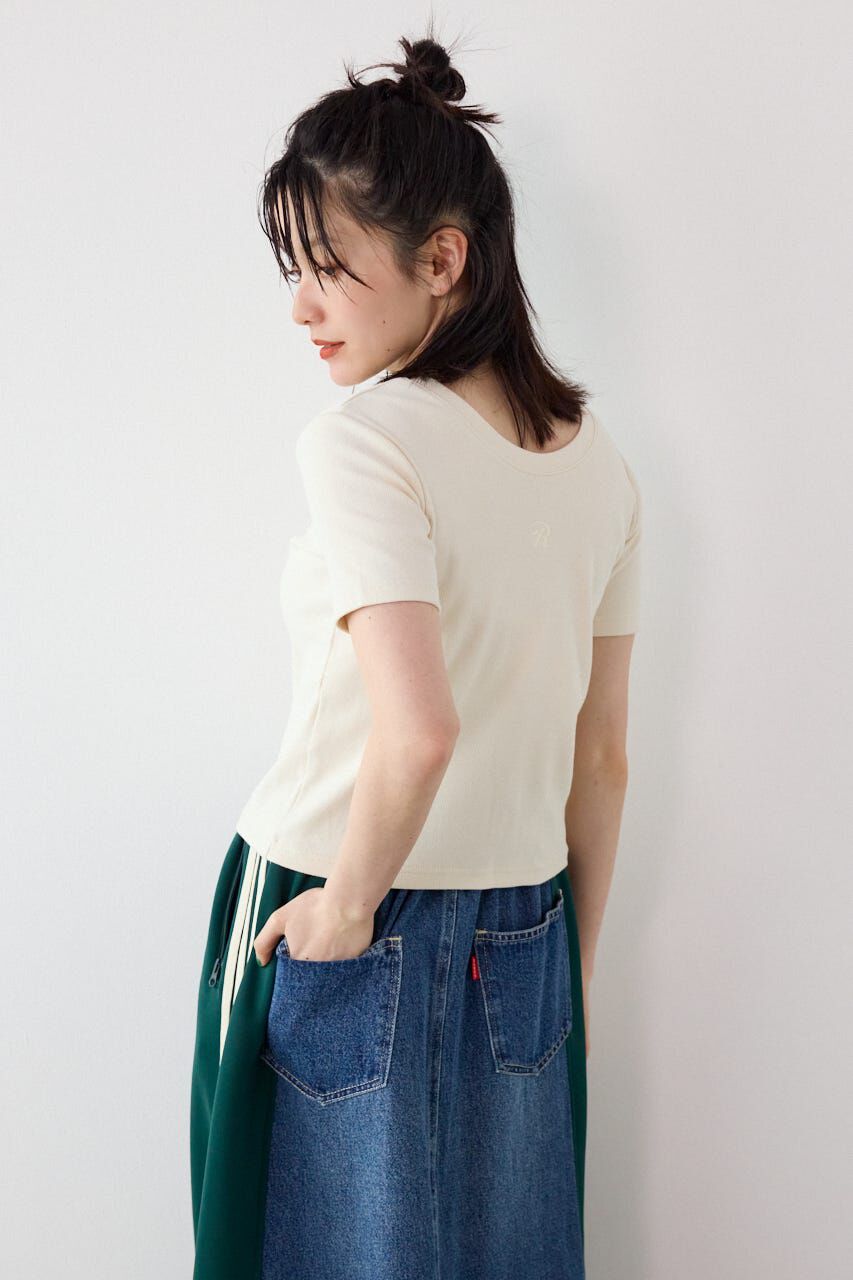 RODEO CROWNS「＜WEB先行アイテム＞ピグメント2wayリブTシャツ」|Tシャツ・カットソー|