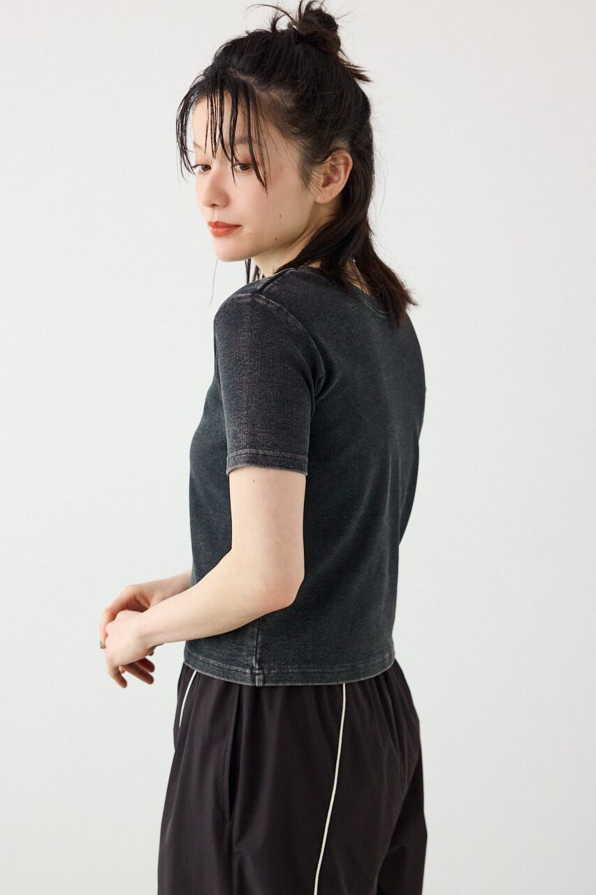 RODEO CROWNS「＜WEB先行アイテム＞ピグメント2wayリブTシャツ」|Tシャツ・カットソー|