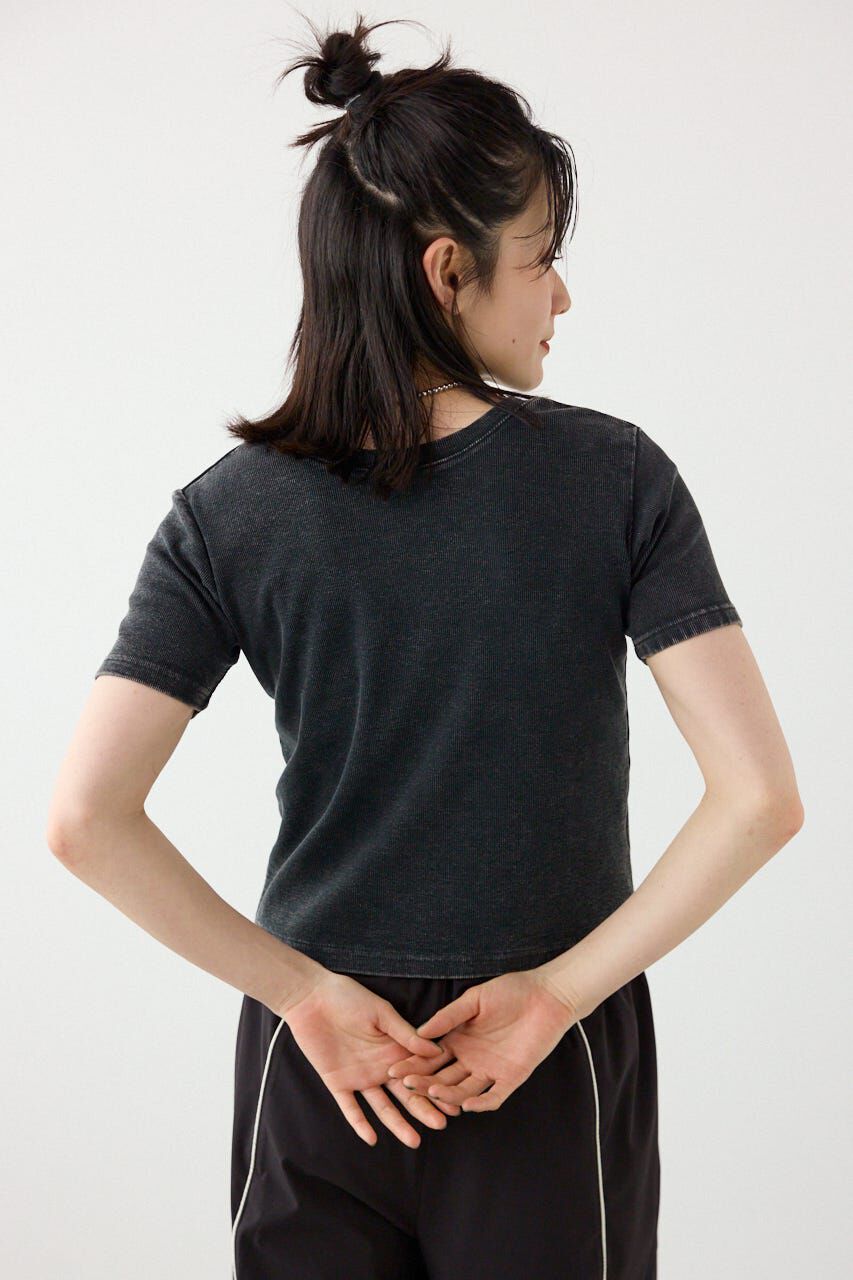 RODEO CROWNS「＜WEB先行アイテム＞ピグメント2wayリブTシャツ」|Tシャツ・カットソー|