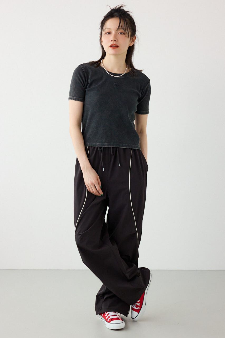 RODEO CROWNS「＜WEB先行アイテム＞ピグメント2wayリブTシャツ」|Tシャツ・カットソー|