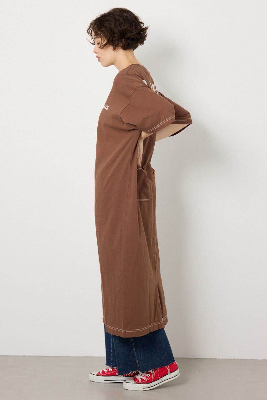 RODEO CROWNS「＜WEB先行アイテム＞ハーフスリーブステッチワンピース」|ワンピース|