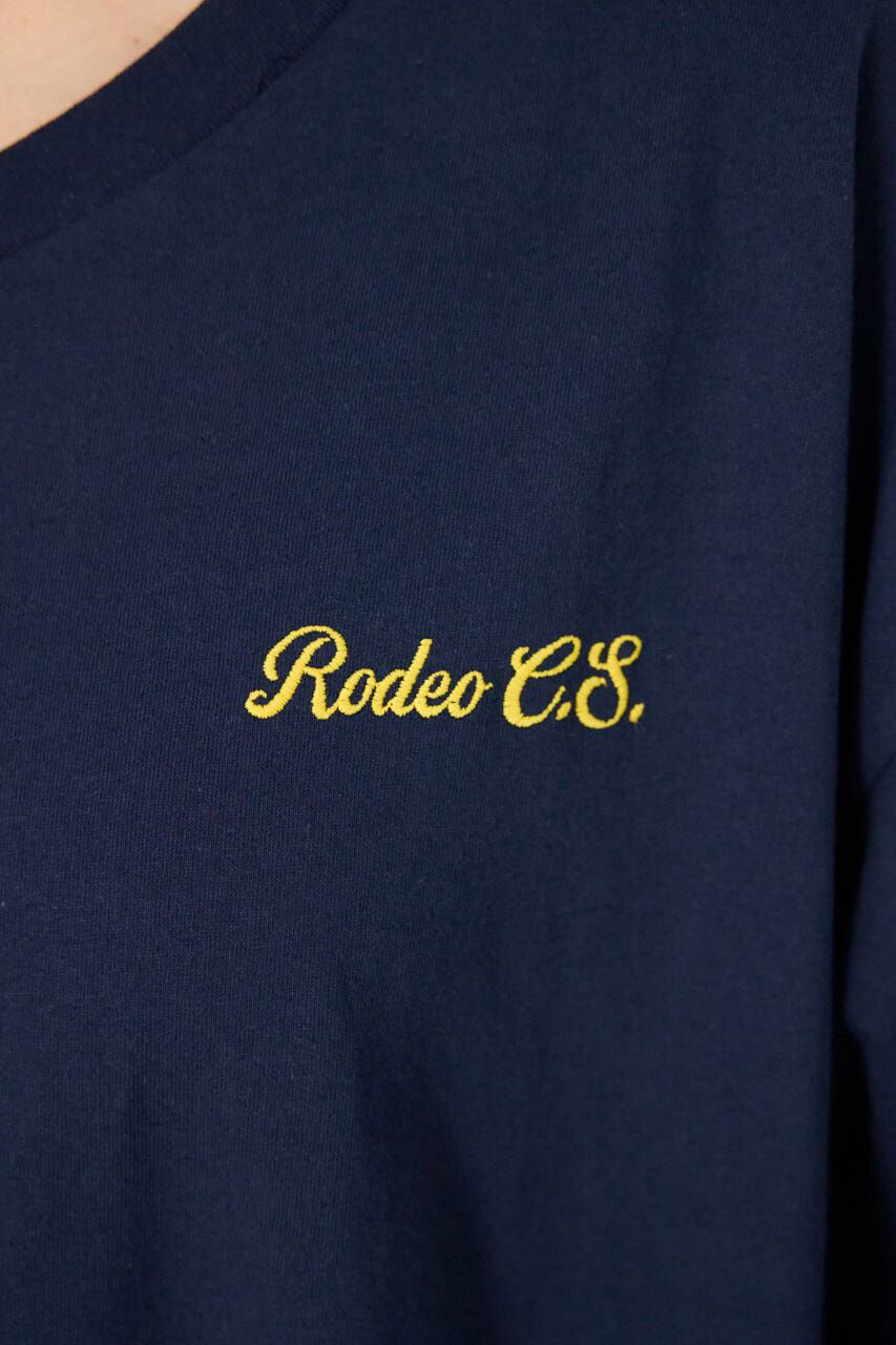 RODEO CROWNS「＜WEB先行アイテム＞ハーフスリーブステッチワンピース」|ワンピース|