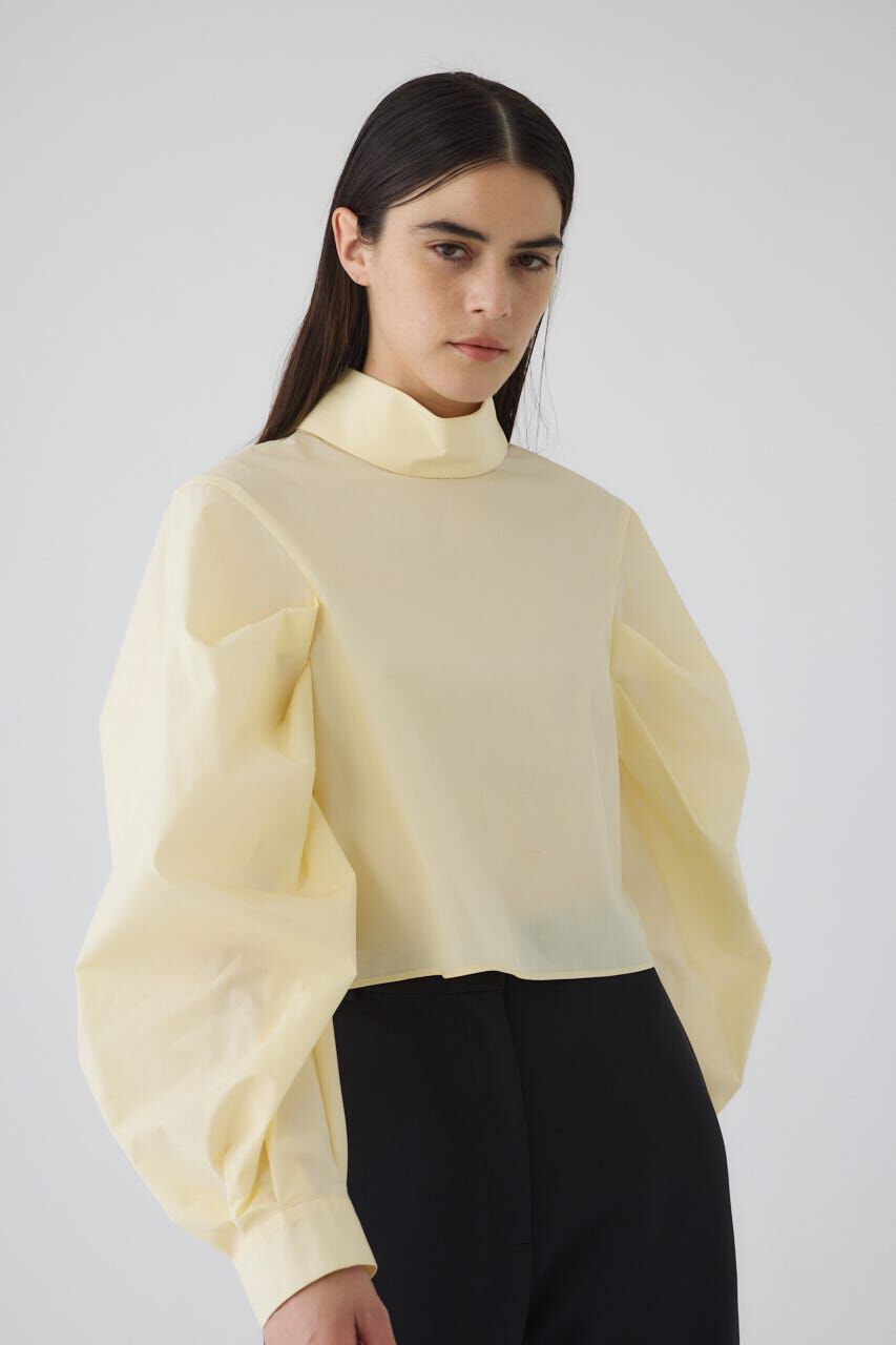RIM.ARK 「Folded neck tuck blouse」|シャツ・ブラウス|L/YEL1