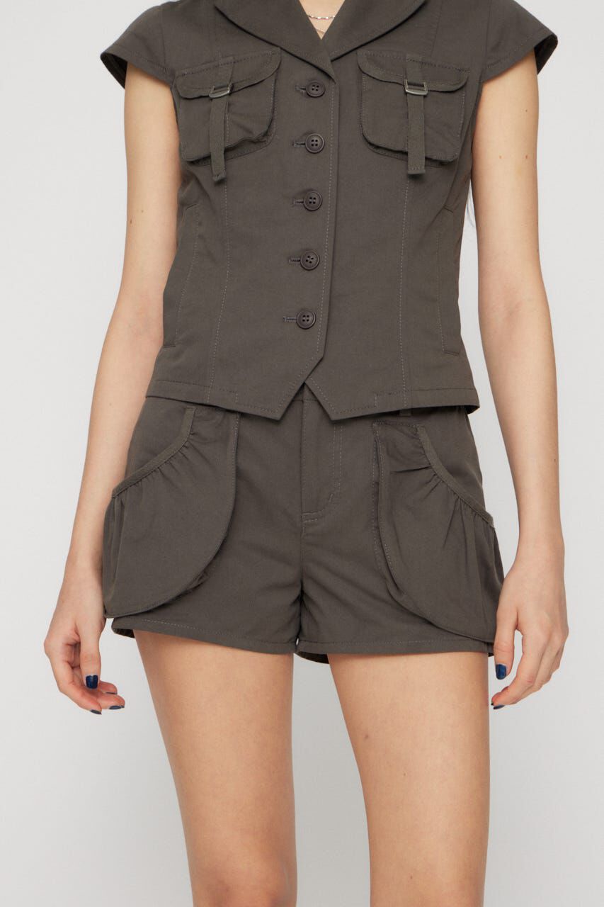 LAGUA GEM「POCKET GATHER COMPACT ショートパンツ」|その他|