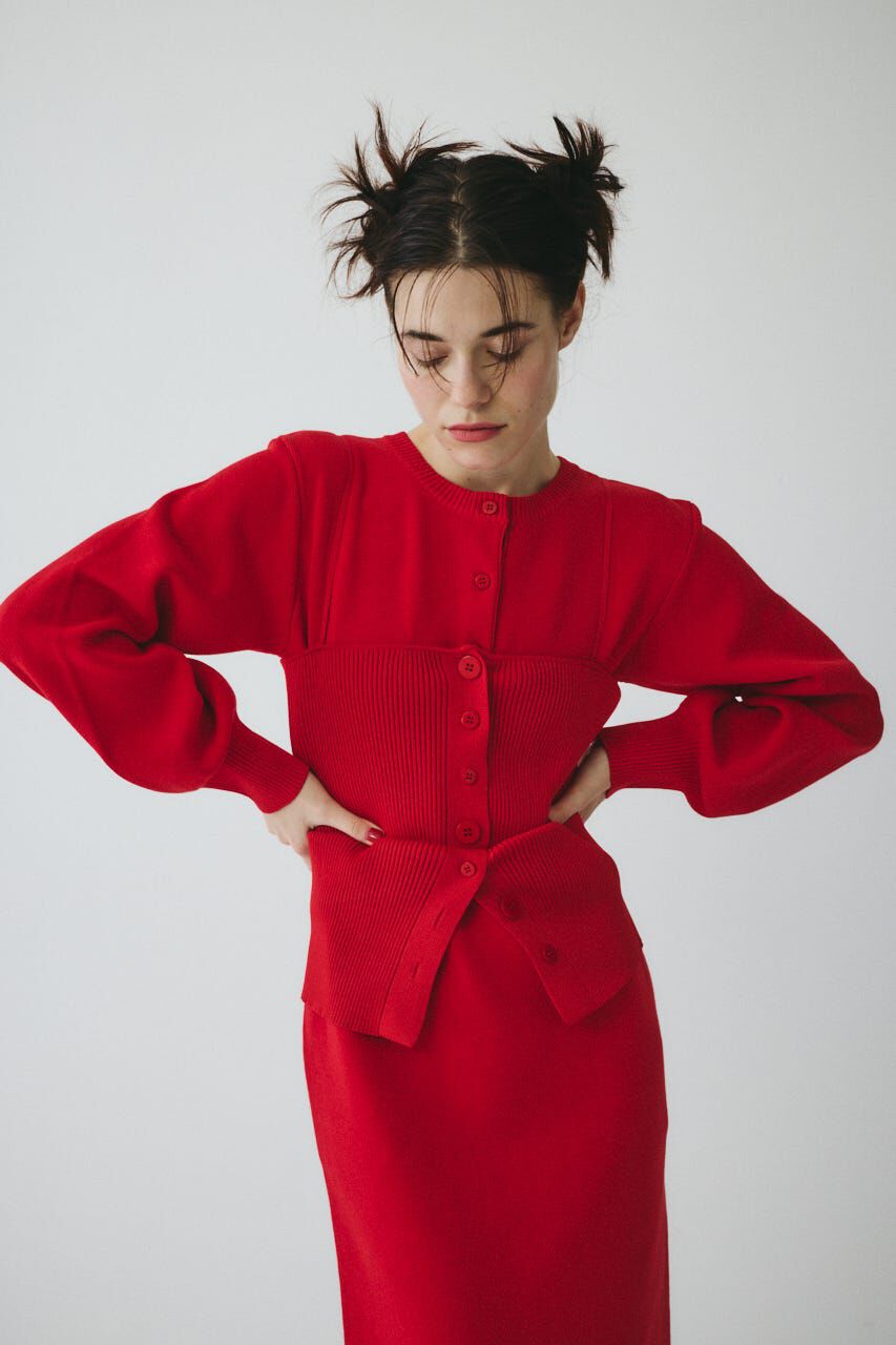 HeRIN.CYE「Layered knit dress」|ワンピース|