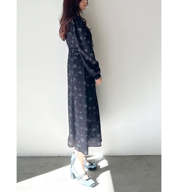 CALNAMUR「FLOWER PRINT FLARE OP/フラワープリントフレアワンピース」|ワンピース|