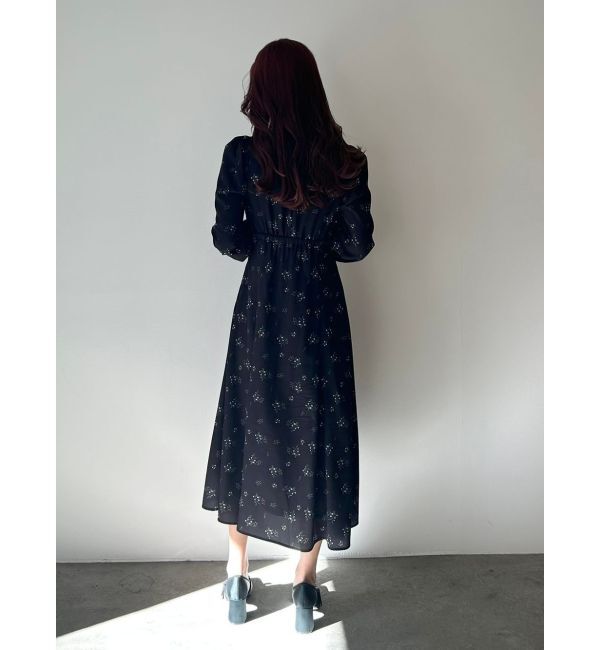 CALNAMUR「FLOWER PRINT FLARE OP/フラワープリントフレアワンピース」|ワンピース|
