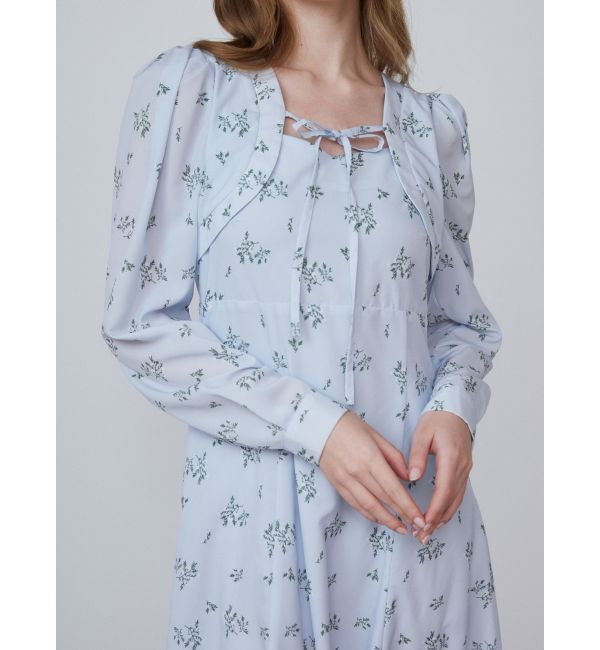 CALNAMUR「FLOWER PRINT FLARE OP/フラワープリントフレアワンピース」|ワンピース|