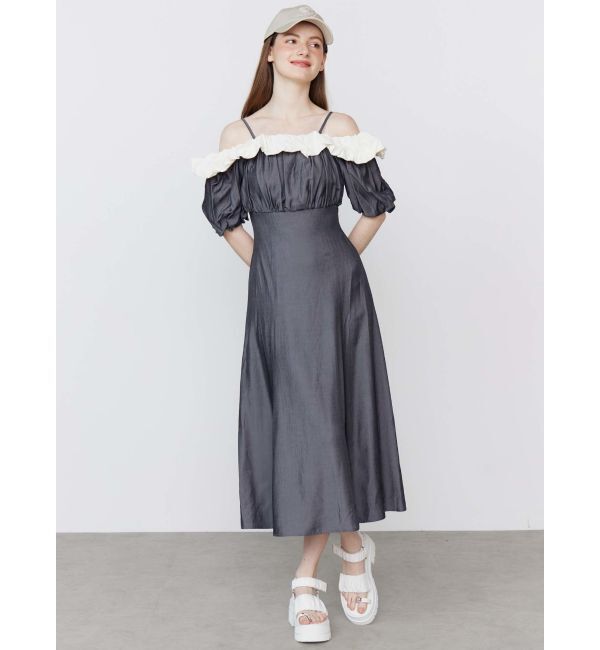 CALNAMUR「BALLOON OFF SHOULDER OP/バルーンオフショルダーワンピース」|ワンピース|