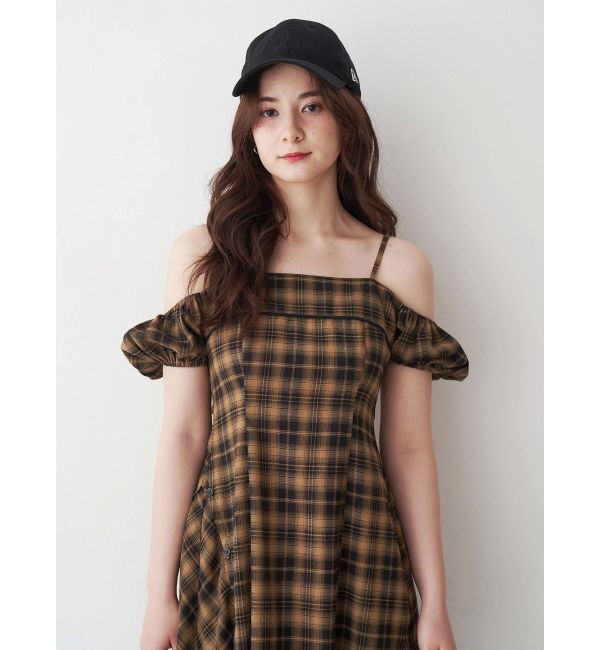 CALNAMUR「２ＷＡＹチェックロングワンピース」|ワンピース|
