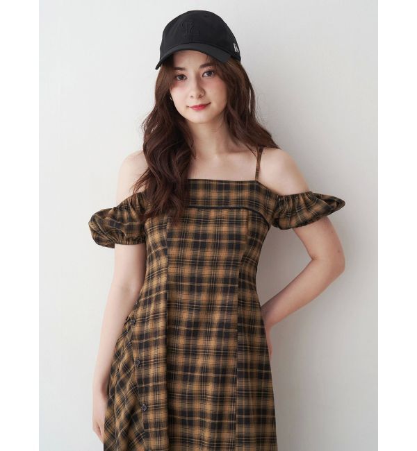 CALNAMUR「２ＷＡＹチェックロングワンピース」|ワンピース|