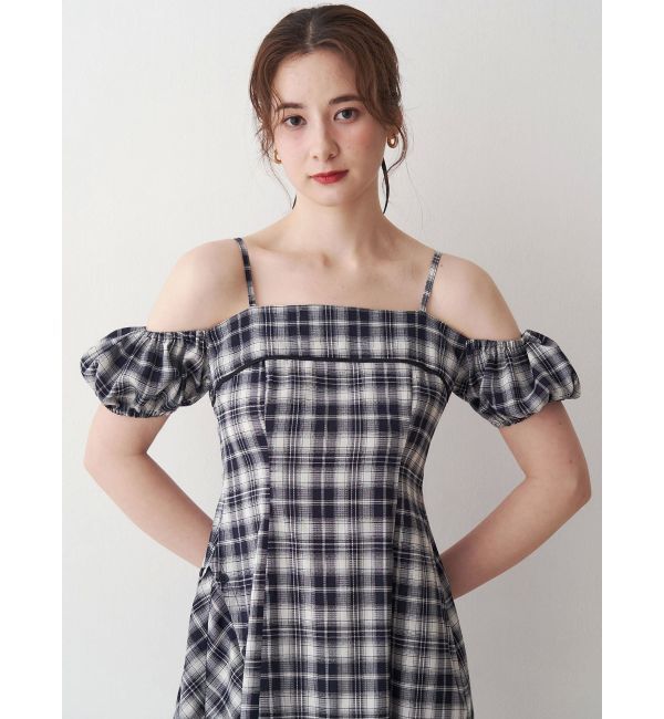 CALNAMUR「２ＷＡＹチェックロングワンピース」|ワンピース|