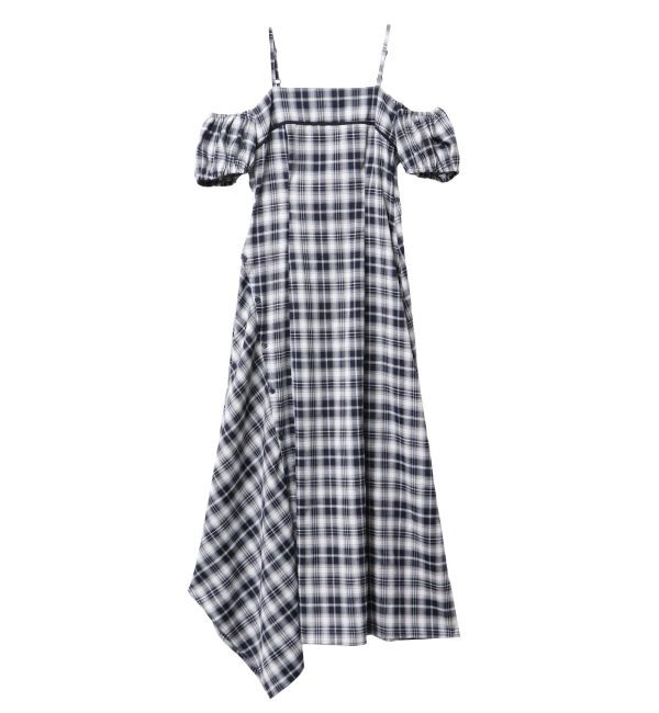 CALNAMUR「２ＷＡＹチェックロングワンピース」|ワンピース|