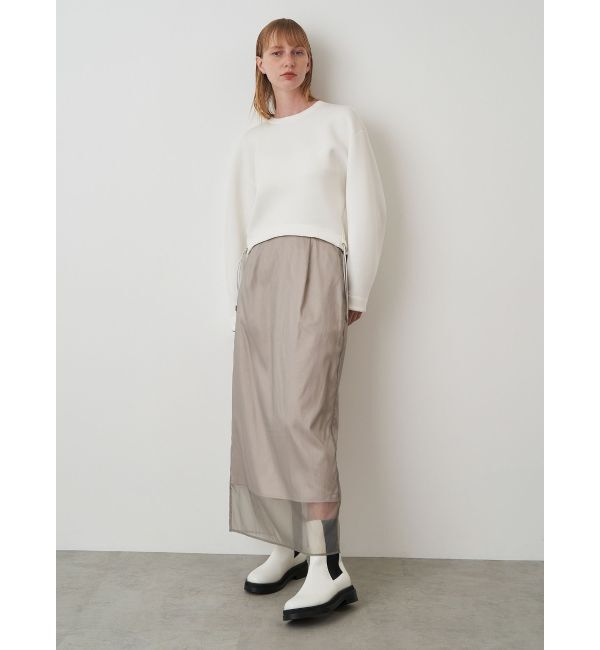 ELENDEEK「SHEER LONG I-LINE SK」|スカート|