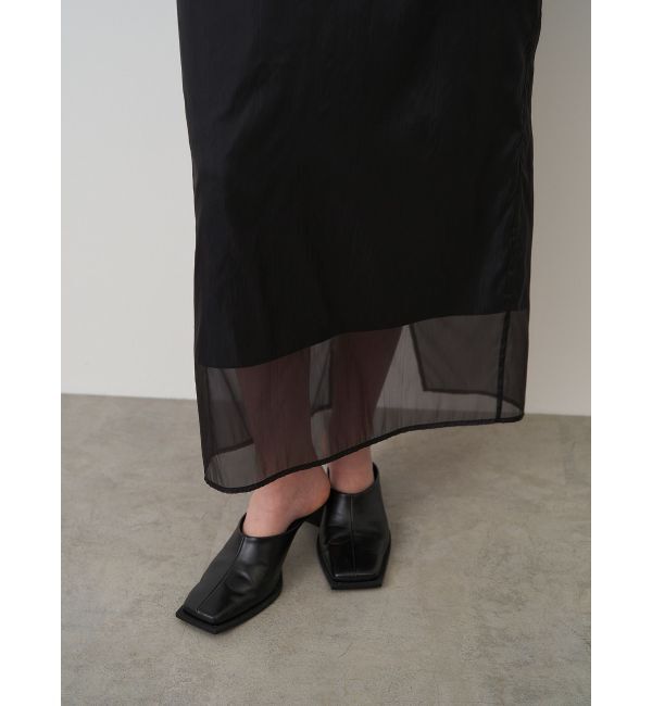 ELENDEEK「SHEER LONG I-LINE SK」|スカート|