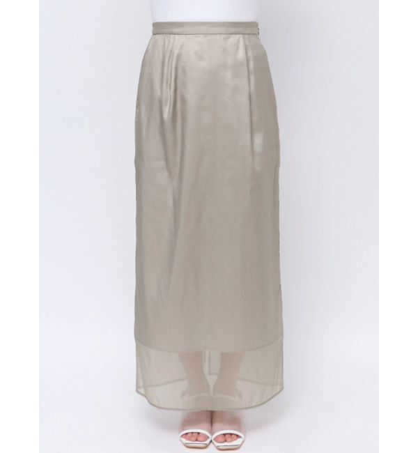 ELENDEEK「SHEER LONG I-LINE SK」|スカート|