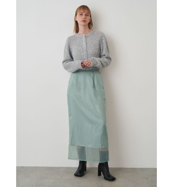 ELENDEEK「SHEER LONG I-LINE SK」|スカート|