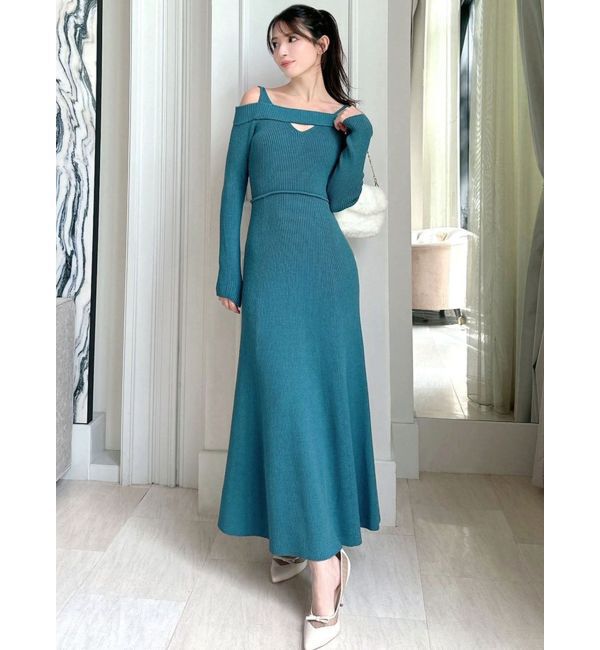 RESEXXY「バックリボンマーメイドニットワンピース」|ワンピース|