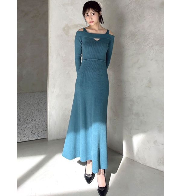 RESEXXY「バックリボンマーメイドニットワンピース」|ワンピース|