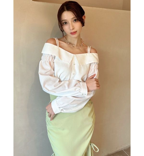 RESEXXY「ダブルストラップオフショルブラウス」|シャツ・ブラウス|