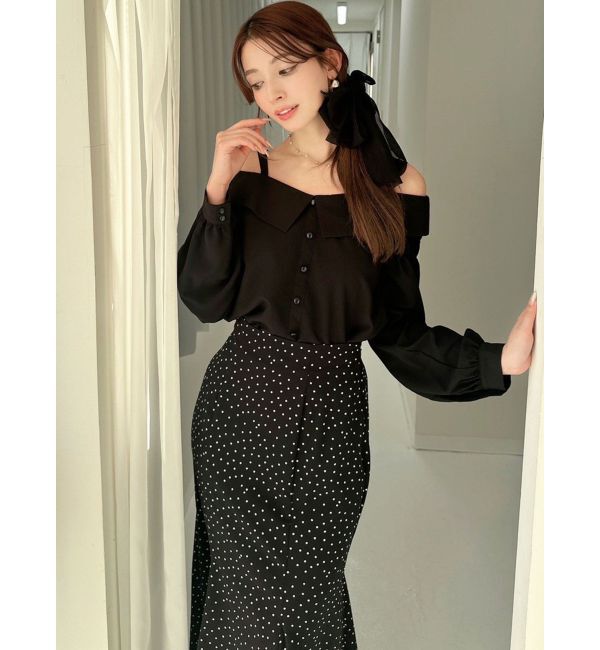 RESEXXY「ダブルストラップオフショルブラウス」|シャツ・ブラウス|